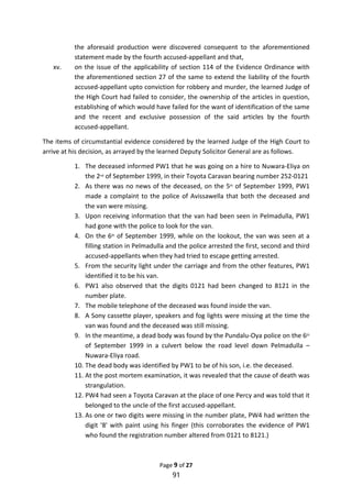 Case Law relating to Dock Statements in Sri Lanka | PDF