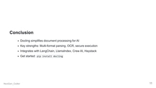 Simplifying Document Processing with Docling for AI Applications.pdf