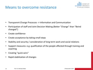 Organisational culture and change  Slide 19
