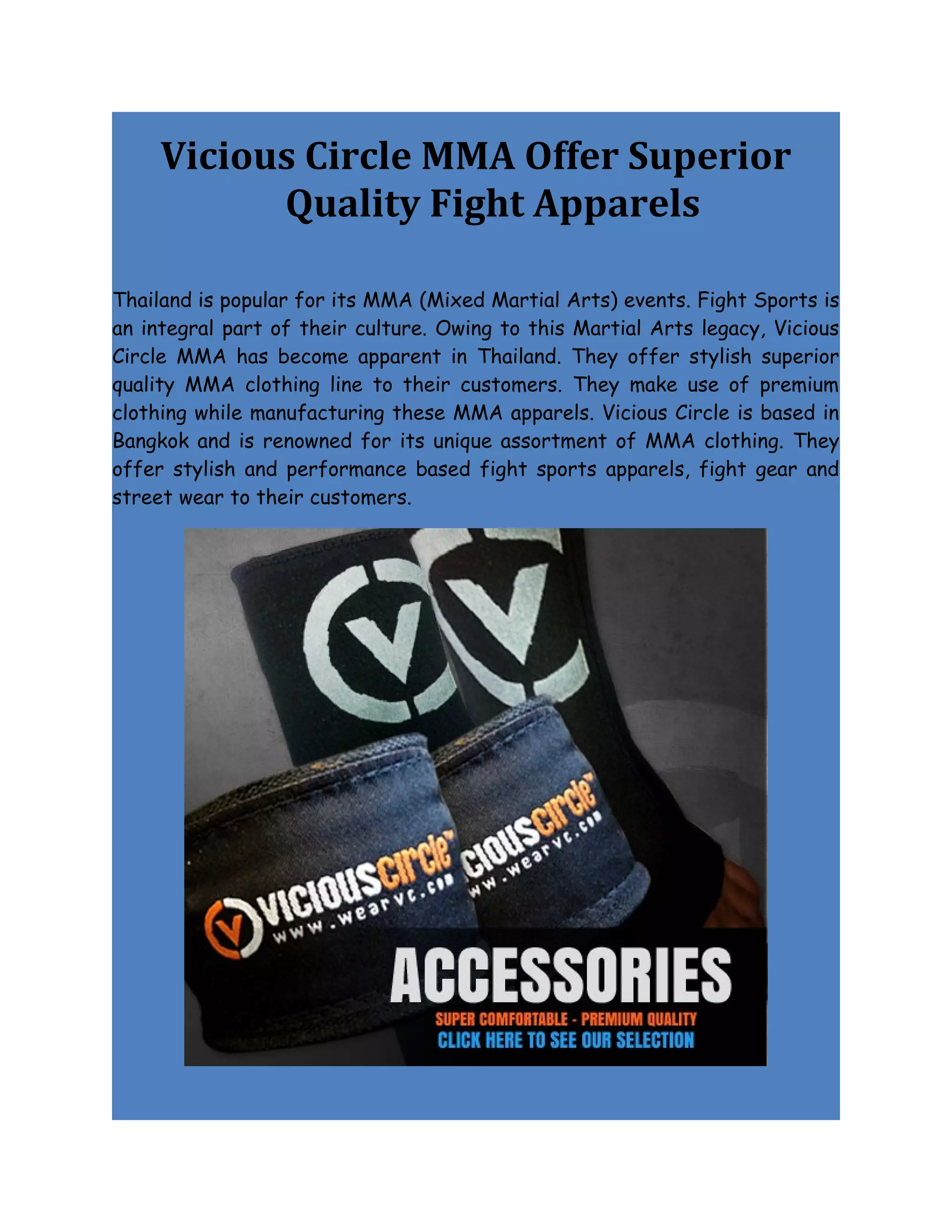 MMA clothing and apparel | DOC