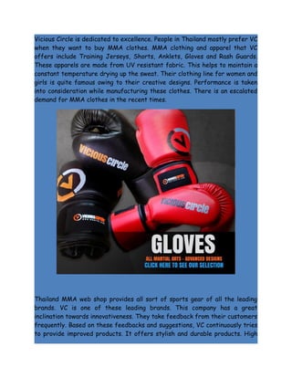 MMA clothing and apparel | DOC