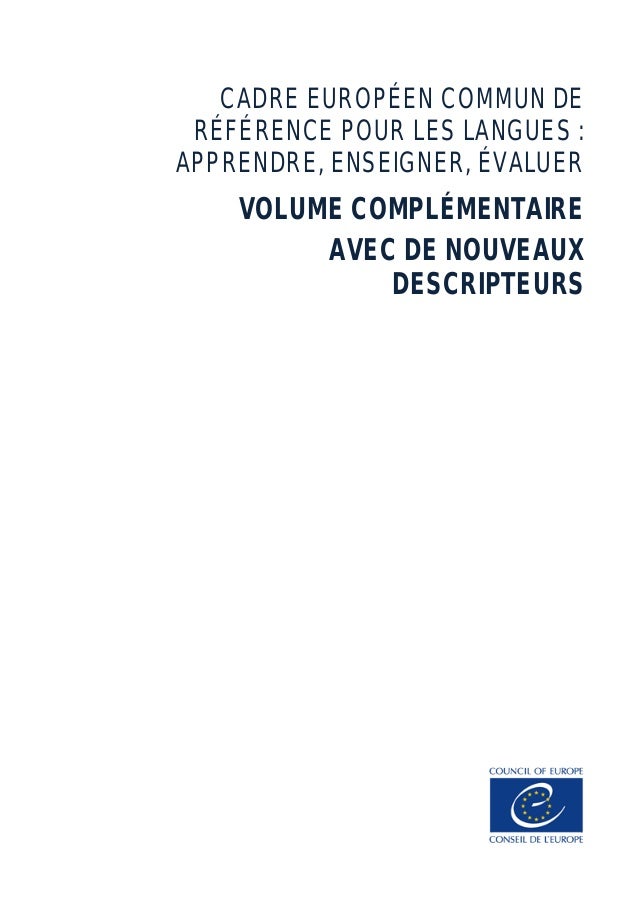 Cadre Européen Commun De Référence Pour Les Langues