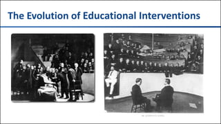 #TXCME154
The Evolution of Educational Interventions
 