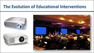 #TXCME156
The Evolution of Educational Interventions
 