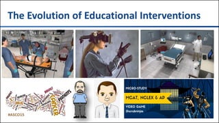 #TXCME158
The Evolution of Educational Interventions
 
