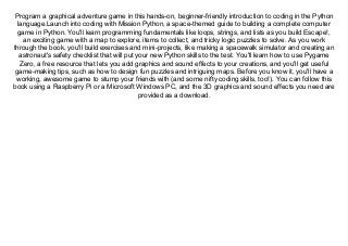 [Doc] Mission Python: Code a Space Adventure Game!