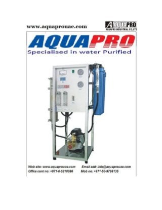 water filtration system in Dubai U.A.E