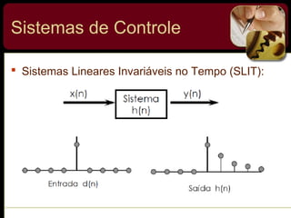  Sistemas Lineares Invariáveis no Tempo (SLIT):
Sistemas de Controle
 