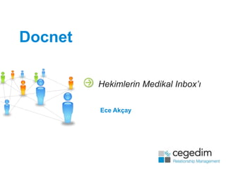 Docnet

         Hekimlerin Medikal Inbox’ı

         Ece Akçay
 