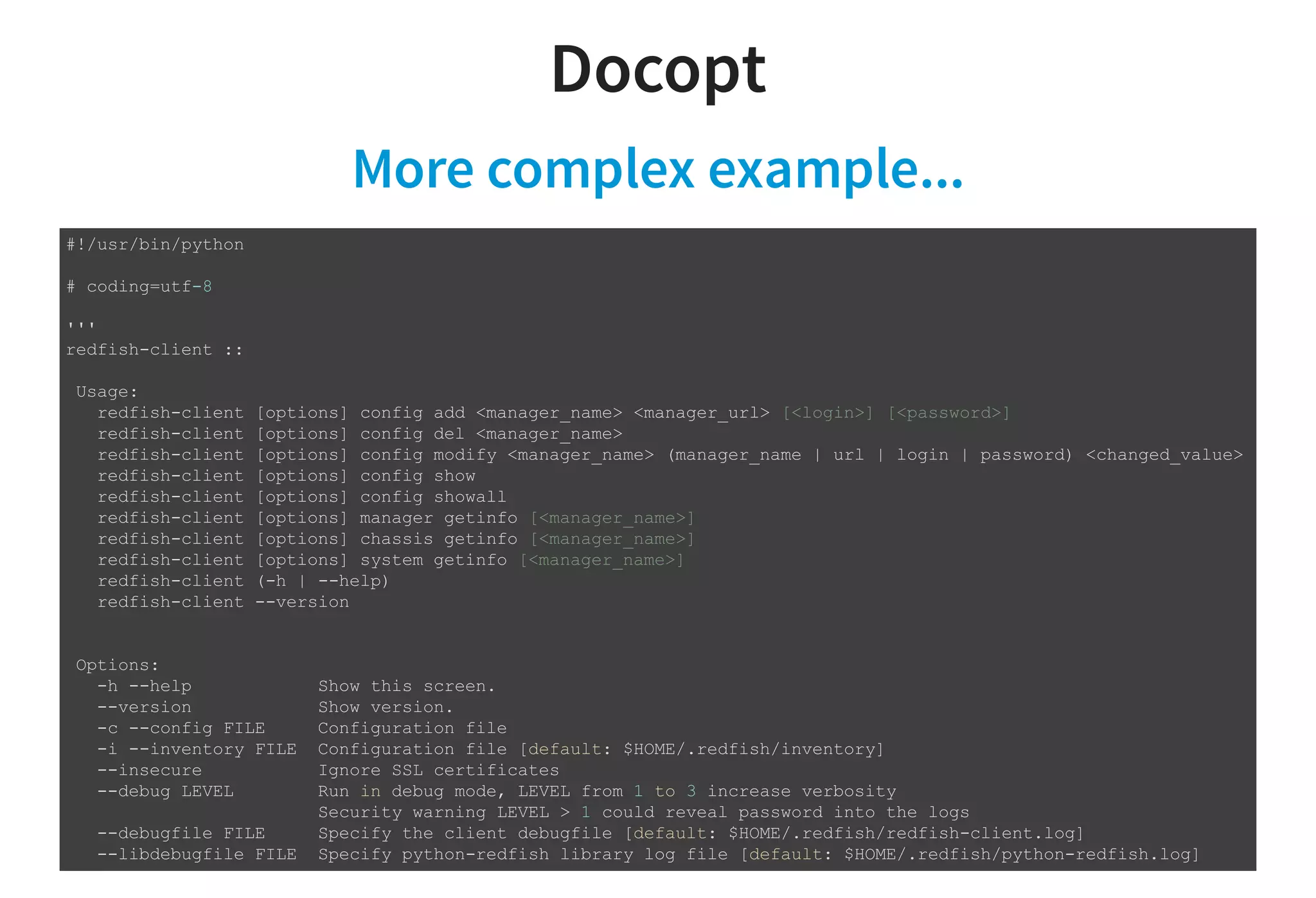 Docopt | PDF