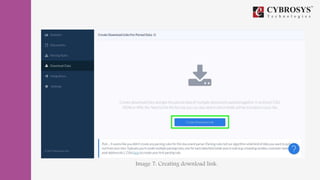 Image 7: Creating download link.
 