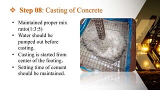 Details of Construction presentation ,single & combined footing | PPTX