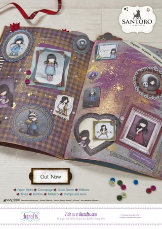 Paper Packs Decoupage Deco Sheets Ribbons
Trims Buttons Notelets Stamps and more
Paper Packs Decoupage Deco Sheets Ribbons
Trims Buttons Notelets Stamps and more
Out Now
 