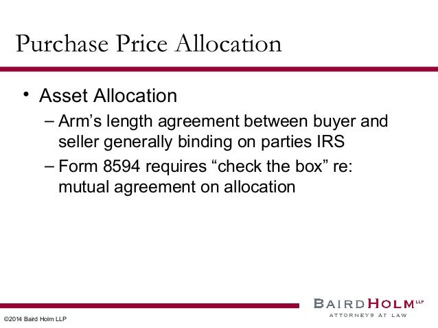 advanced business contracts how to minimize purchase price disputes form 8594 example