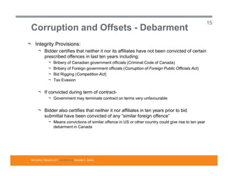Offsets in Defence Procurement in Canada - Considerations | PDF