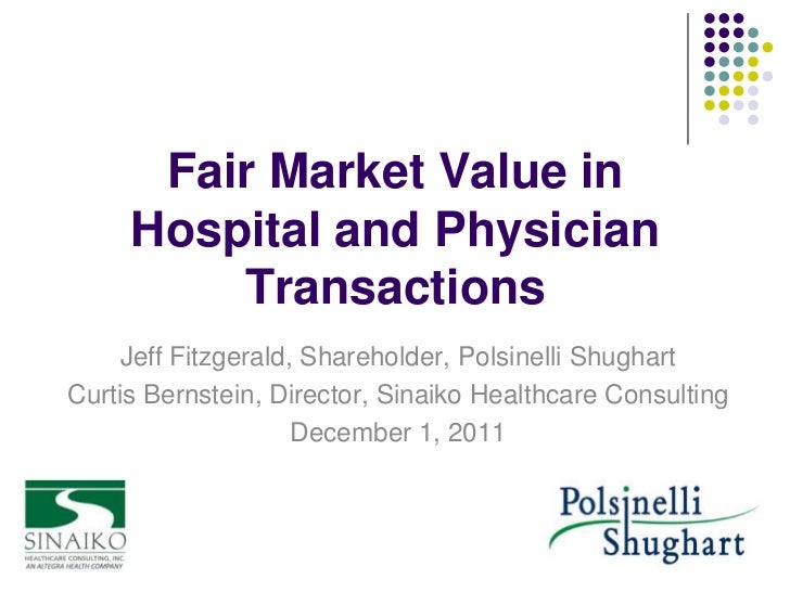 FMV in Healthcare Transactions