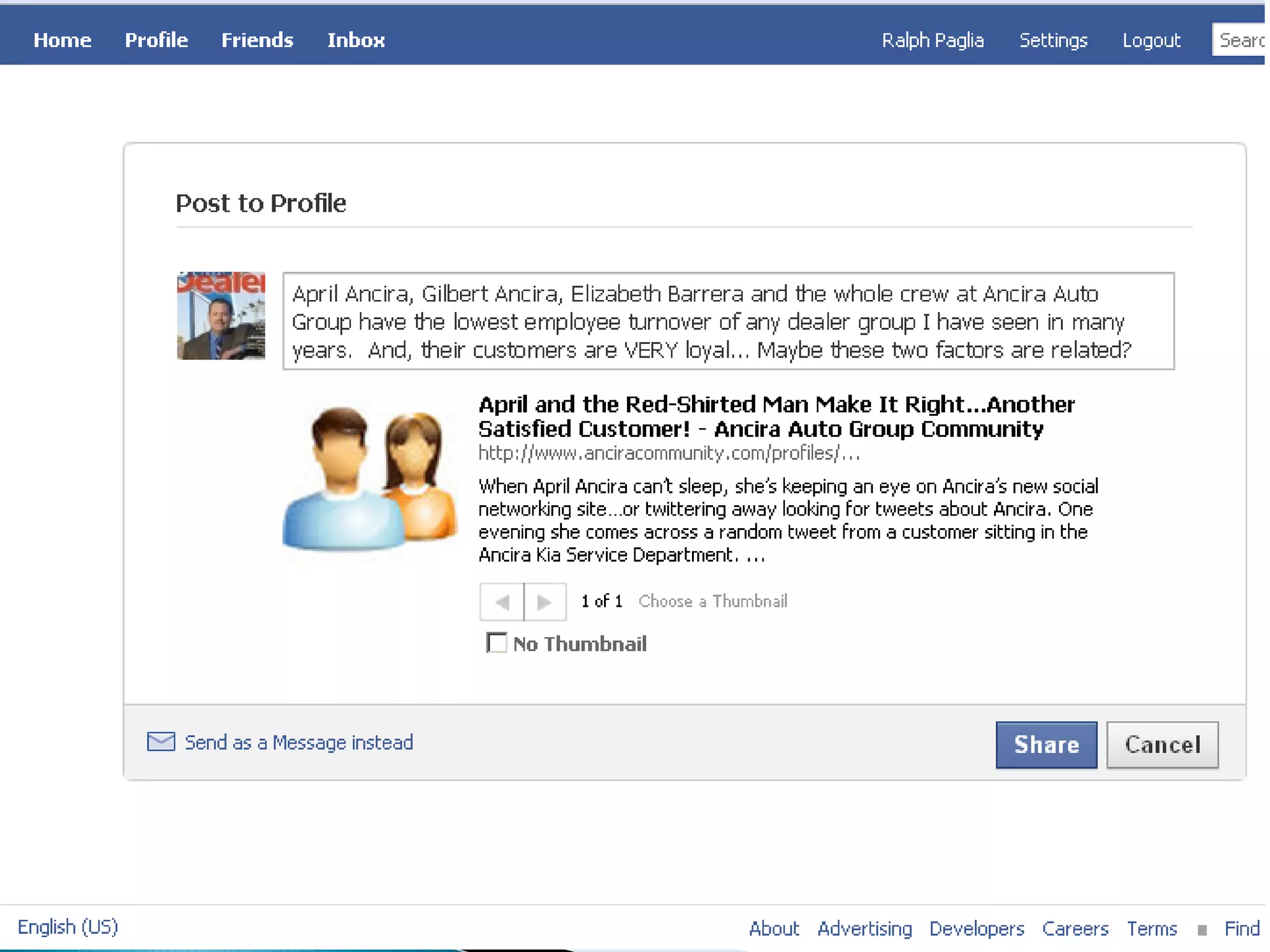 Send an Updatewww.Facebook.com/PenskeCars