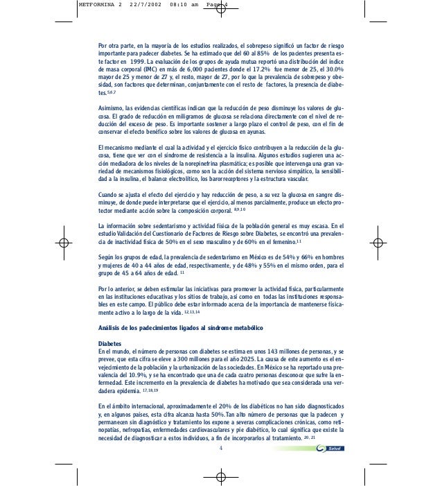 Orden de metformina