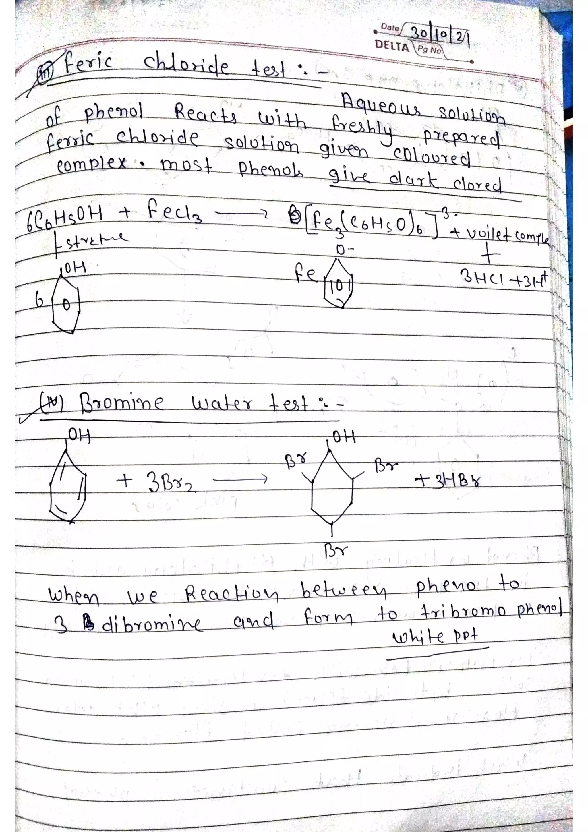 unit 2 hand writting notes of phenol amines acids