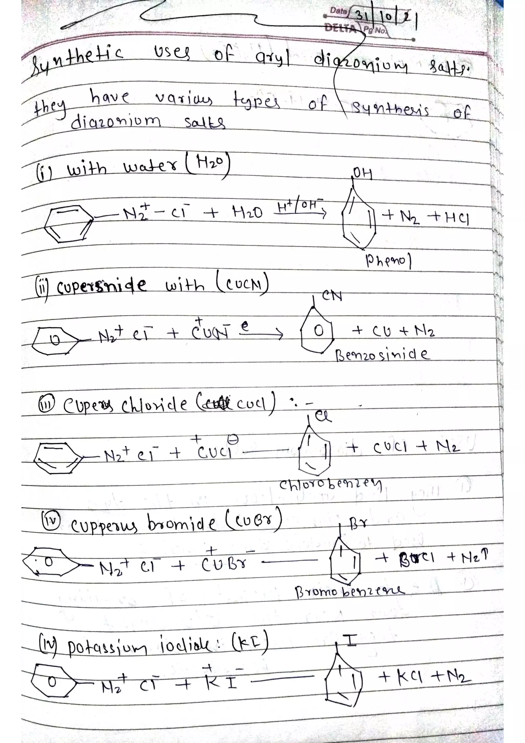 unit 2 hand writting notes of phenol amines acids