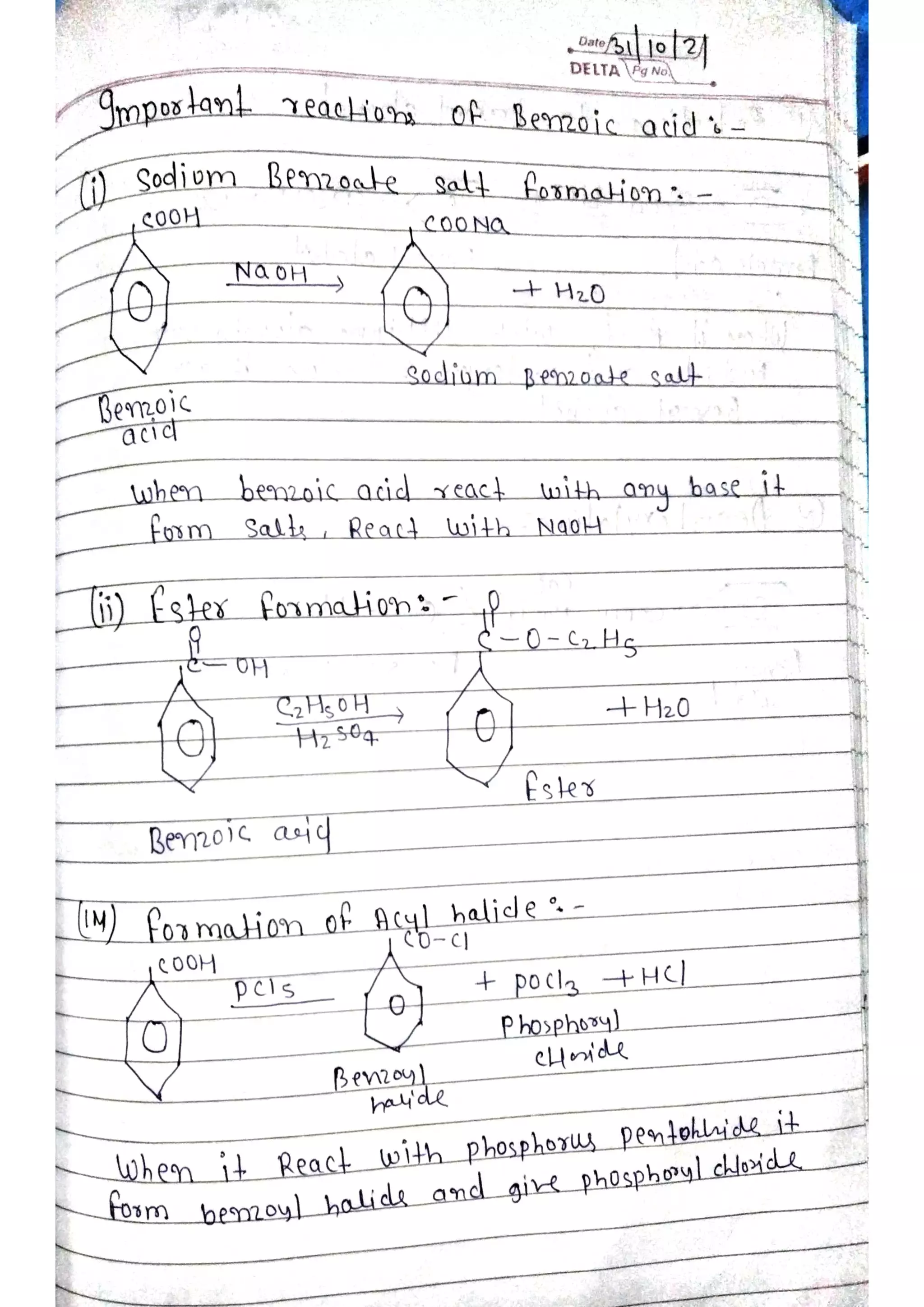 unit 2 hand writting notes of phenol amines acids