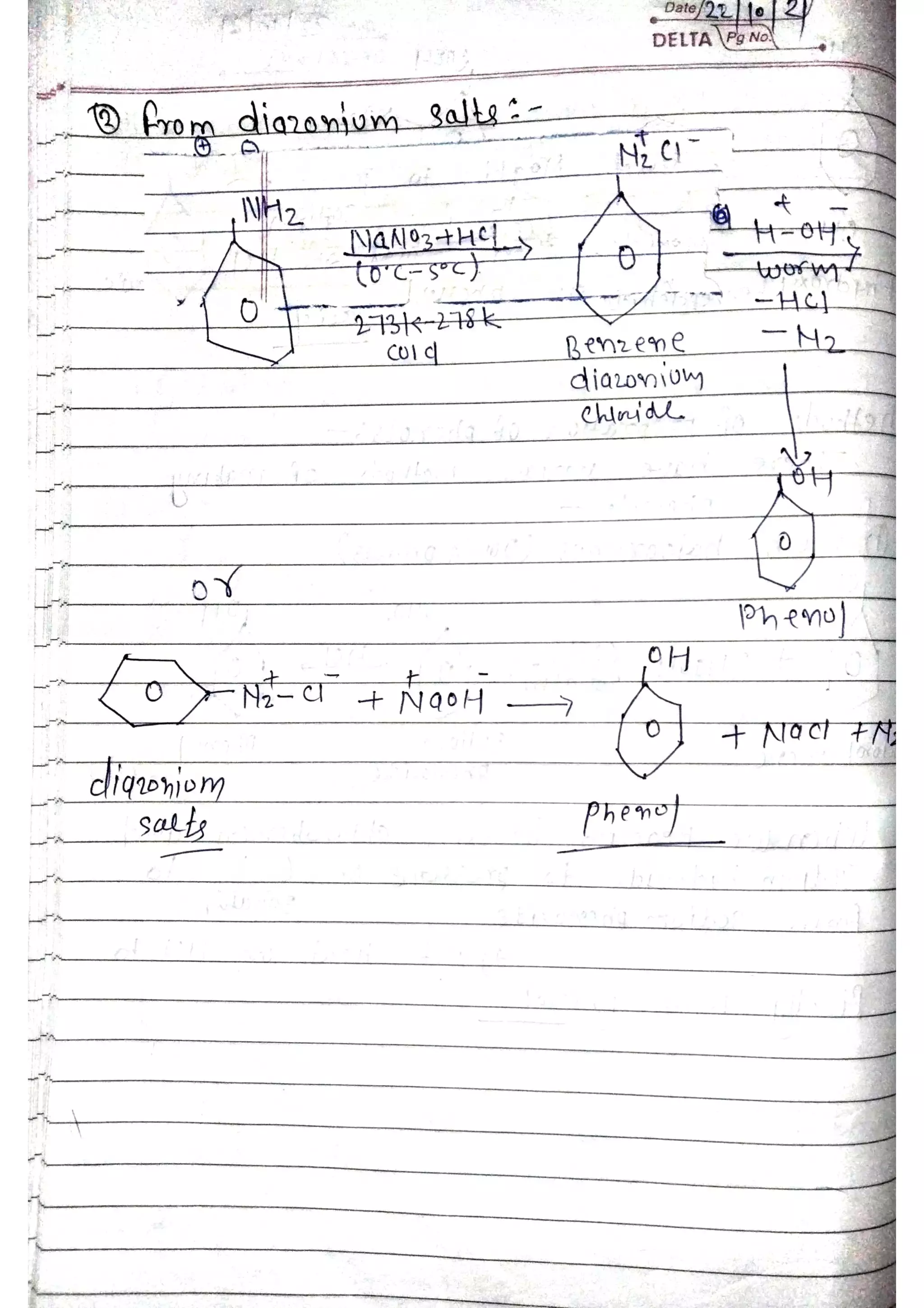 unit 2 hand writting notes of phenol amines acids