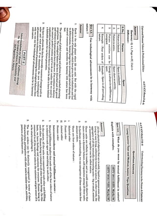 Universal Human Values and professional ethics Quantum AKTU BVE401 | PDF