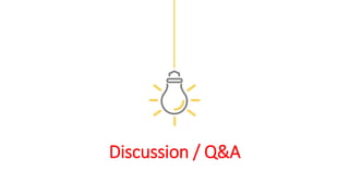 Discussion / Q&A
 