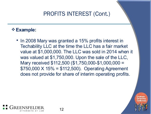 Profit Interest Agreement Template