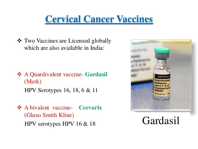 Cervical dissertation vaccine