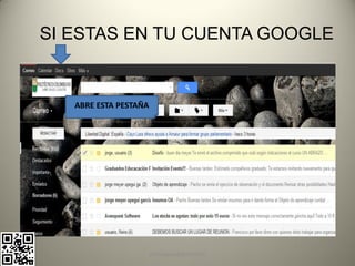 SI ESTAS EN TU CUENTA GOOGLE


   ABRE ESTA PESTAÑA




                       pachoagua@gmail.com
 