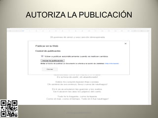 AUTORIZA LA PUBLICACIÓN




        pachoagua@gmail.com
 