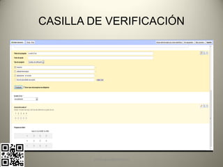 CASILLA DE VERIFICACIÓN




        pachoagua@gmail.com
 