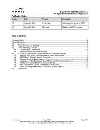 Beyond VoIP: DOCSIS Based Options
                                                                                       f...