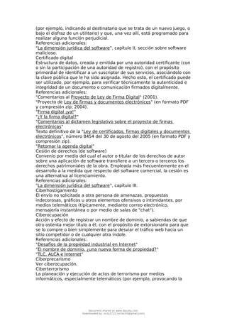 Derecho Informatico | PDF