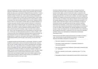 cadena de huesecillos del oído externo. Se trata simplemente de células capaces de percibir
vibraciones y trasformarlas en impulsos nerviosos, que son transmitidos luego a los centros
auditivos del cerebro para su procesamiento e integración final para la percepción. El caso de
las células del tacto es muy similar, pero se trata de neuronas modificadas que responden a
cambios en la presión. En ambos casos, cuando se aplica el estímulo correspondiente, la
vibración en las células auditivas o la presión sobre los receptores táctiles, se abren canales
iónicos en su superficie que dan lugar a la depolarización de su potencial eléctrico y luego a
su transmisión como ondas de esta depolarización a otras neuronas y finalmente al Sistema
Nervioso Central. En el caso del gusto y del olfato existen unos receptores especiales en su
membrana, que pueden interactuar con gran diversidad de moléculas en concentraciones
variables, mayores para los receptores del gusto, pero sumamente bajas en el caso de los
olfatorios. Estos receptores, al recibir el estímulo por interactuar con las molécula del medio
ambiente o de un alimento, a través de complicados mecanismos también dan lugar al
mismo cambio del potencial de la membrana, y luego lo transmiten a otras neuronas y al
SNC. Tal vez el caso más espectacular es el de los fotorreceptores de la retina,que al recibir
la luz, al incidir sobre una molécula derivada de la vitamina A, el retinal, lo modifica, y como
consecuencia de ello la forma modificada del retinal desencadena una serie de eventos que
llevan finalmente al cierre de unos canales del fotorreceptor y a su modificación en la
actividad eléctrica, lo contrario de lo que sucede en otros receptores. Esta modificación de la
actividad eléctrica también se transmite luego a otras neuronas y se envía al SNC (Pinel
2001).
La integración sensorial junta todas las partes en un todo asociado, coherente y con sentido.
Imaginemos el hecho de pelar y comer una fruta sentimos a través de la nariz, los ojos, la
boca, las manos, los dedos y también de los músculos y articulaciones dentro de los dedos,
manos, brazos, boca. ¿ Cómo sabemos que es una manzana por ejemplo y no una pera?
Qué es lo que posibilita a las manos y dedos actuar simultánea y coordinadamente? Todas
las sensaciones provenientes del contacto con la manzana se organizan e integran en el
cerebro, y es esto nos permite experimentar la manzana como un todo y usar manos y dedos
coordinadamente. Al tocar la manzana todas las sensaciones se juntan y le permite al
cerebro conocer que la manzana es ovalada, seca por fuera, húmeda y jugosa por dentro.
Las sensaciones enviadas por el olfato nos indican que tiene un olor característico y el
sentido del gusto nos permite conocer que su sabor.
Document shared on www.docsity.com
Downloaded by: lohane-navega-1 (lohane.ufrj@gmail.com)
El proceso de integración sensorial se inicia en el útero, cuando el bebe percibe los
movimientos del cuerpo de la madre, la cual aumenta y es necesaria para que el niño
aprenda a moverse, gatear y caminar en el primer año de edad. Los juegos de la niñez
permiten mucha integración sensorial ya que el niño organiza las sensaciones de su cuerpo y
la gravedad actuando sobre él, así como la visión y la audición. Leer requiere integraciones
sensoriales muy complejas de las sensaciones provenientes de los ojos, los músculos de los
ojos y el oido interno. Sin embargo,el mayor grado de integración sensorial se logra durante
las respuestas adaptativas, las cuales son el resultado de experiencias sensoriales con un
propósito. Hasta los siete años de edad, el cerebro es primordialmente una máquina de
procesamiento sensorial, esto significa que siente las cosas y aprende su significado
directamente de las sensaciones. Un niño no tiene muchos pensamientos o conceptos
acerca de las cosas, él aprende de las sensaciones que ellas producen y del movimiento de
su cuerpo con relación a estas sensaciones. Sus respuestas adaptativas son más de tipo
muscular o motoras, que mentales.Por ello, los primeros siete años de vida son llamados los
años del desarrollo sensoriomotor. A medida que el niño crece muchas de sus respuestas y
actividades motoras se ven reemplazadas por comportamientos más elaborados
(Rosenzweig et al 2001).
Desde el punto de vista anatómico estas son las estructuras involucradas en el proceso y
cuyas zonas de Bowman se pueden identificar en la ilustración 2 y el resto de las
estructuras mencionadas a continuación en la ilustración 3 son :
 Área motora, localizada en la circunvolución percentral.
 Área sensitiva, también llamada área S1 o somatestésica, localizada en la
circunvolución postcentral.
 Área motora corresponde al área 4 de Bowman, el área sensitiva corresponde al área
3, 2, 1 de Bowman.
 Área visual, localizada en el polo occipital, y corresponde al área 17, 18 y 19 de
Bowman.
 Área gustativa se localiza en la profundidad de la cisura de Silvio, a nivel de la cisura
Document shared on www.docsity.com
Downloaded by: lohane-navega-1 (lohane.ufrj@gmail.com)
 