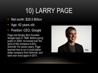10 richest-self-made-billionaires | PPT