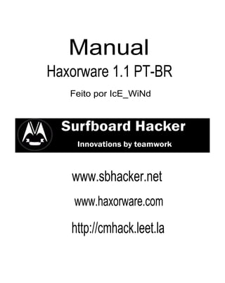 Manual
Haxorware 1.1 PT-BR
Feito por IcE_WiNd
http://cmhack.leet.la
www.sbhacker.net
www.haxorware.com
 