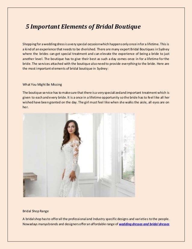 bridal boutique & after 5