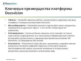 Платформа Docsvision | PPT