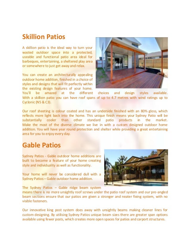 Sydney Patios