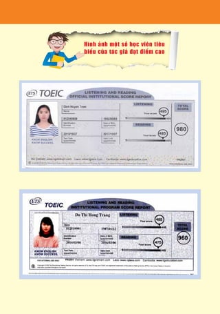 Hình ảnh một số học viên tiêu
biểu của tác giả đạt điểm cao
 