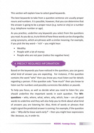 Reading. Key Words Doc Thu Ielts Listening Skills And Strategies | PDF