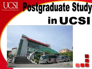 UCSI in Postgraduate Study  