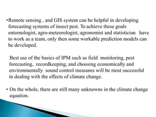 Gis Insect Impact of climate change on insect pest | PPTX