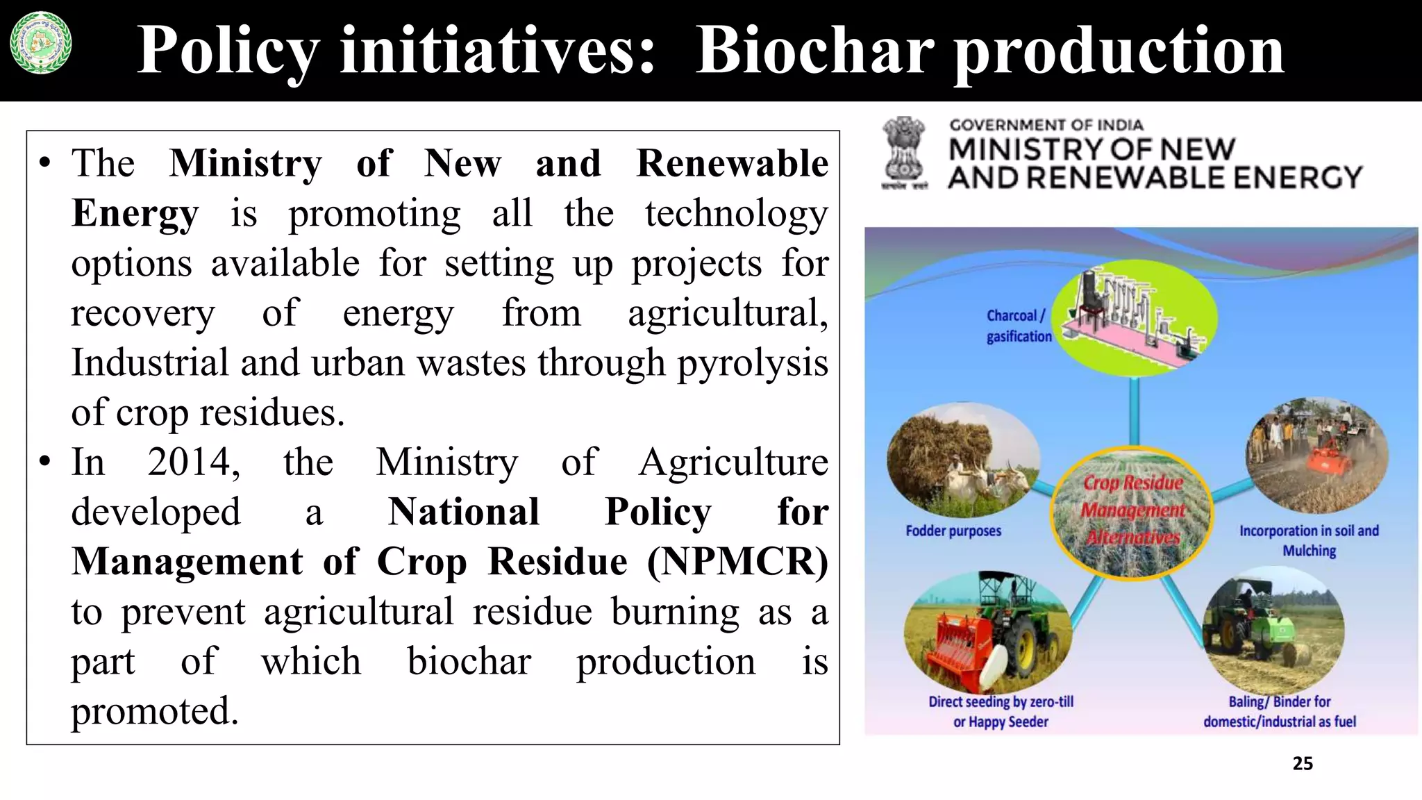 Biochar and its application in agriculture | PPT