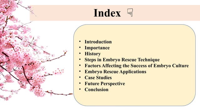 'Embryo rescue technique in fruit crops' | PPT