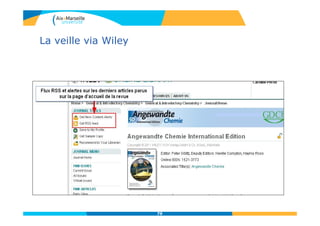 La veille via Wiley
79
 