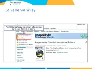 La veille via Wiley
70
 