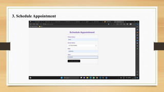 3. Schedule Appointment
 